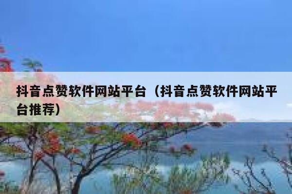 抖音点赞软件网站平台（抖音点赞软件网站平台推荐） 第1张