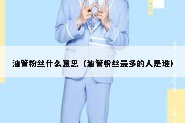 油管粉丝什么意思（油管粉丝最多的人是谁） 第1张