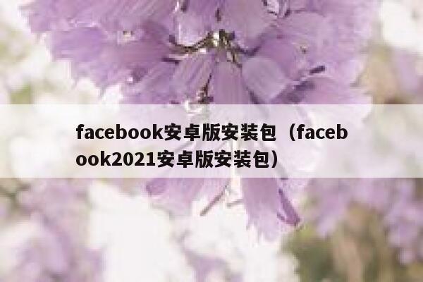 facebook安卓版安装包（facebook2021安卓版安装包） 第1张