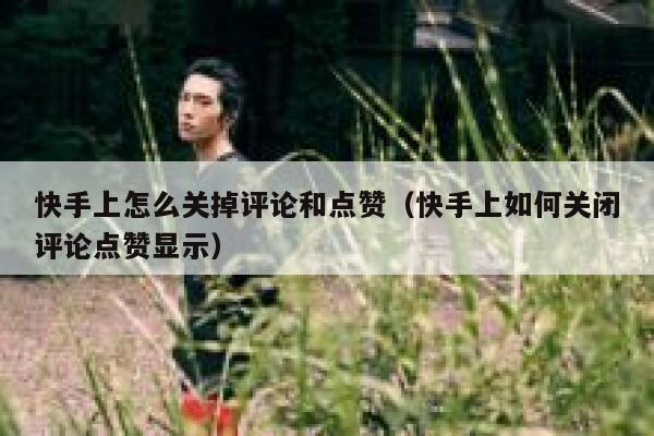快手上怎么关掉评论和点赞（快手上如何关闭评论点赞显示） 第1张