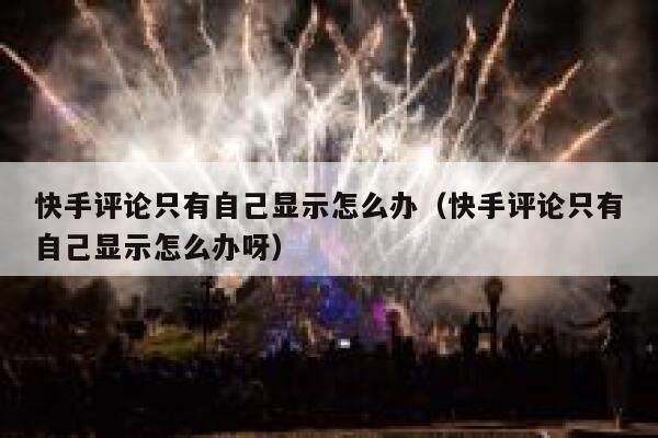 快手评论只有自己显示怎么办（快手评论只有自己显示怎么办呀） 第1张