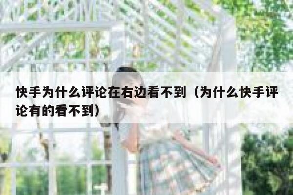 快手为什么评论在右边看不到（为什么快手评论有的看不到） 第1张