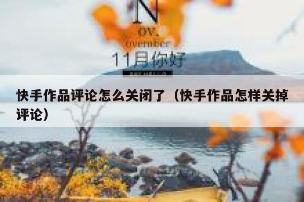 快手作品评论怎么关闭了（快手作品怎样关掉评论） 第1张
