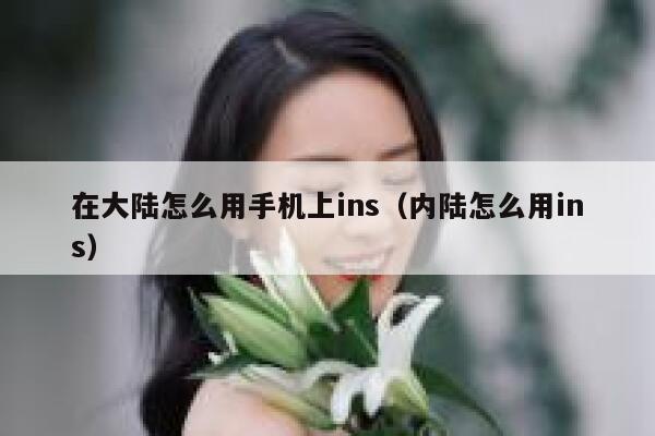 在大陆怎么用手机上ins（内陆怎么用ins） 第1张