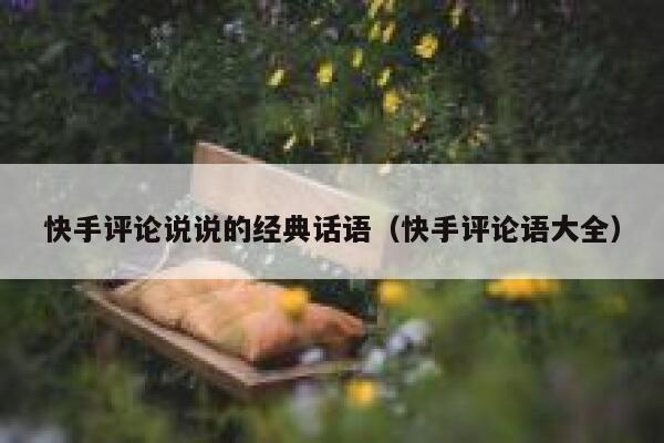 快手评论说说的经典话语（快手评论语大全） 第1张