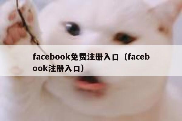 facebook免费注册入口（facebook注册入口） 第1张
