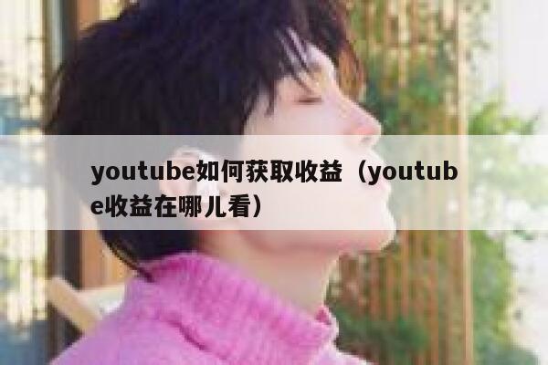 youtube如何获取收益（youtube收益在哪儿看） 第1张