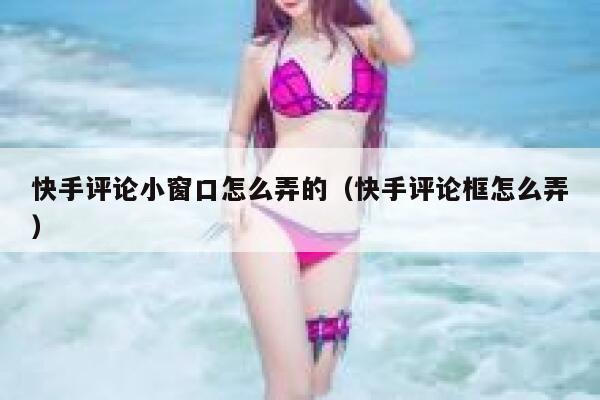 快手评论小窗口怎么弄的（快手评论框怎么弄） 第1张