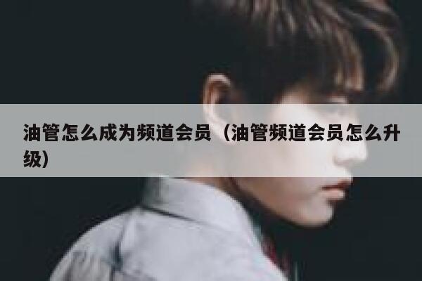油管怎么成为频道会员（油管频道会员怎么升级） 第1张