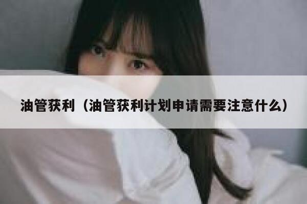 油管获利（油管获利计划申请需要注意什么） 第1张