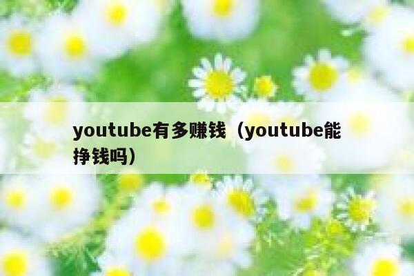youtube有多赚钱（youtube能挣钱吗） 第1张