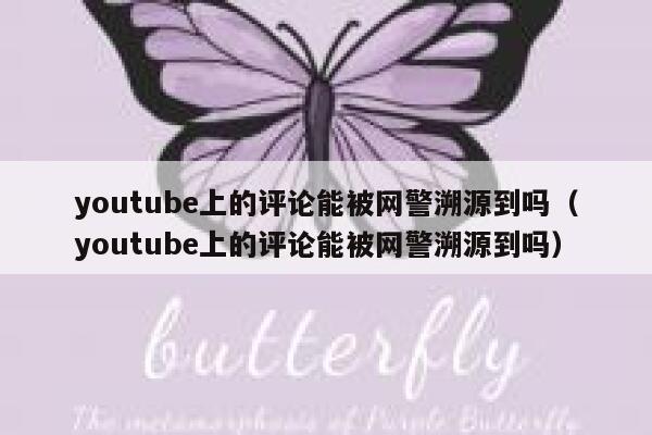 youtube上的评论能被网警溯源到吗（youtube上的评论能被网警溯源到吗） 第1张