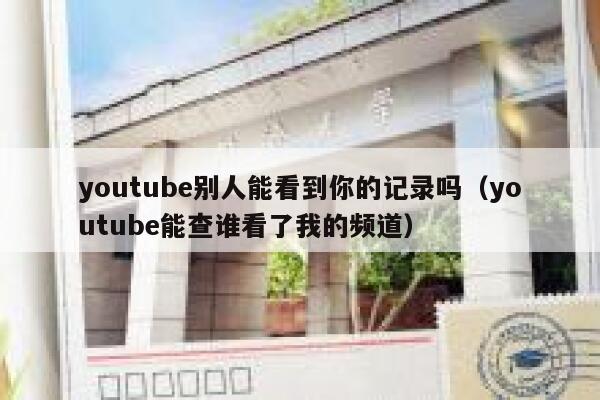youtube别人能看到你的记录吗（youtube能查谁看了我的频道） 第1张