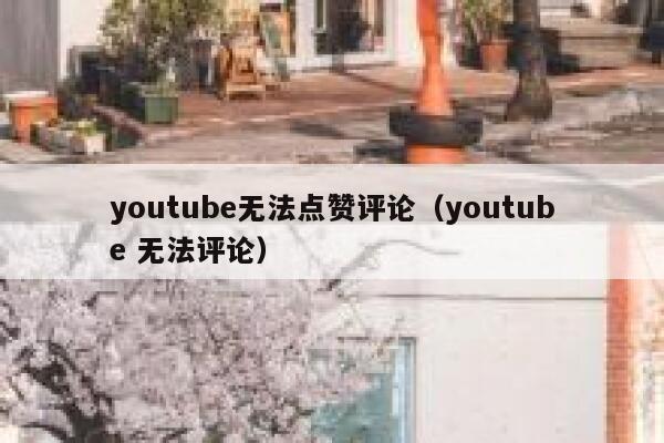 youtube无法点赞评论（youtube 无法评论） 第1张
