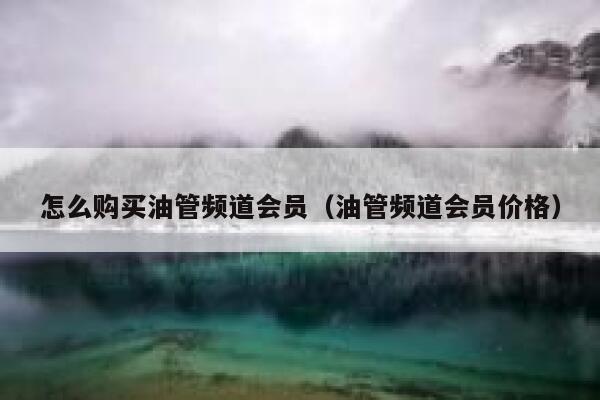 怎么购买油管频道会员（油管频道会员价格） 第1张