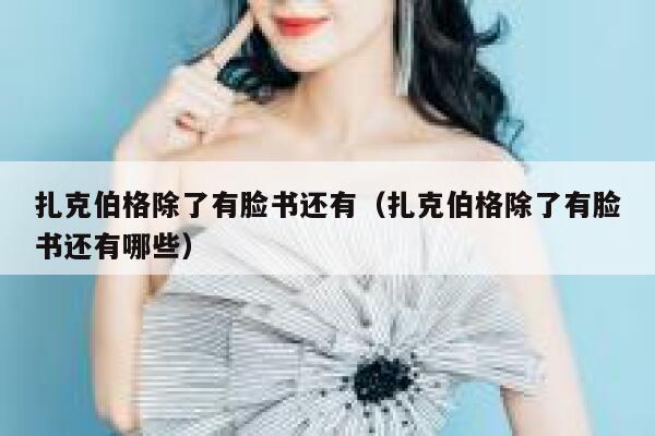 扎克伯格除了有脸书还有（扎克伯格除了有脸书还有哪些） 第1张