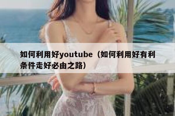 如何利用好youtube（如何利用好有利条件走好必由之路） 第1张