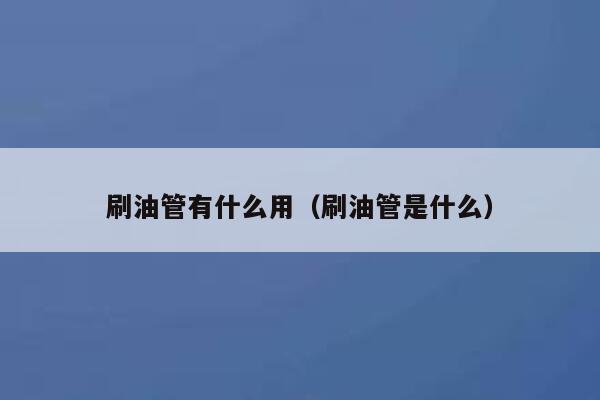 刷油管有什么用（刷油管是什么） 第1张