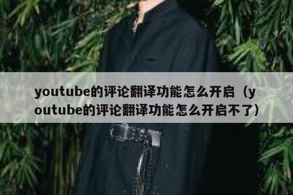 youtube的评论翻译功能怎么开启（youtube的评论翻译功能怎么开启不了） 第1张