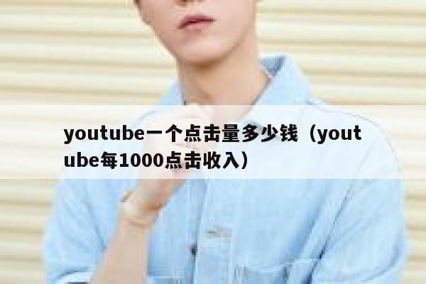 youtube一个点击量多少钱（youtube每1000点击收入） 第1张