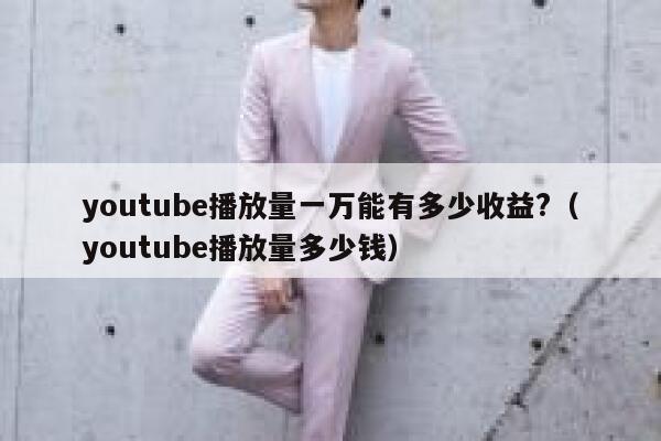 youtube播放量一万能有多少收益?（youtube播放量多少钱） 第1张