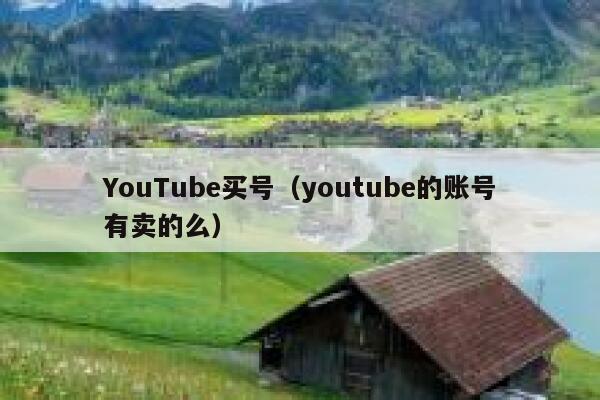YouTube买号（youtube的账号有卖的么） 第1张