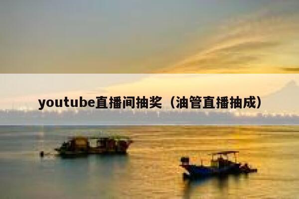 youtube直播间抽奖（油管直播抽成） 第1张