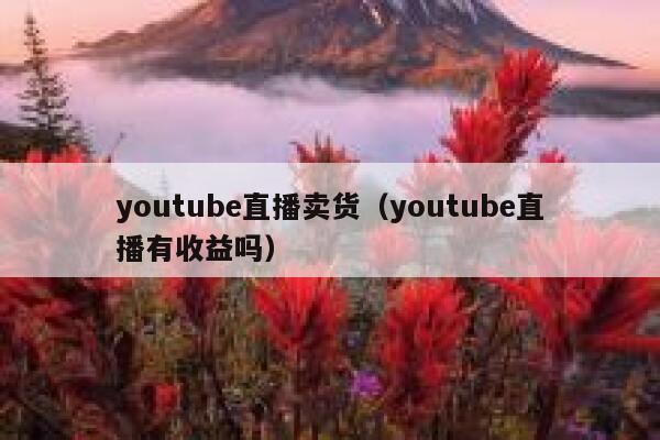 youtube直播卖货（youtube直播有收益吗） 第1张