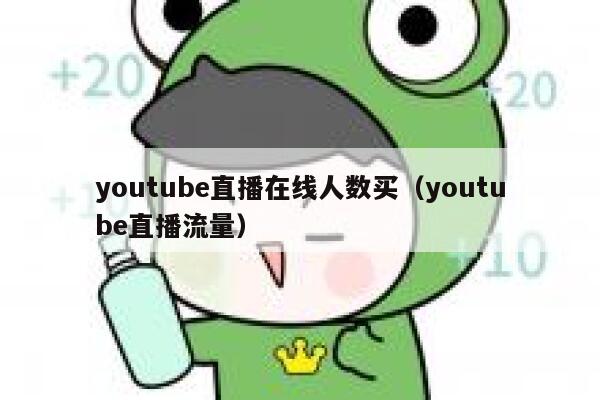 youtube直播在线人数买（youtube直播流量） 第1张