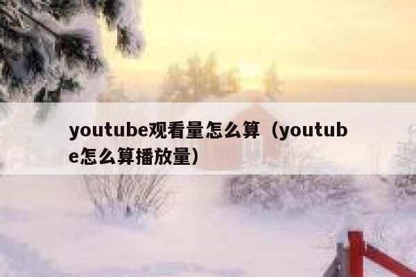 youtube观看量怎么算（youtube怎么算播放量） 第1张