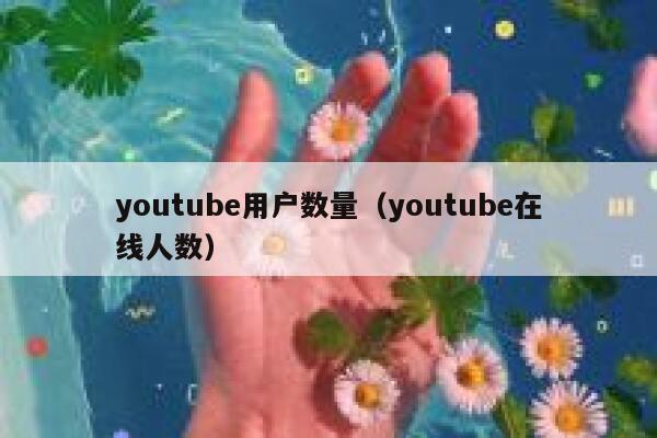 youtube用户数量（youtube在线人数） 第1张