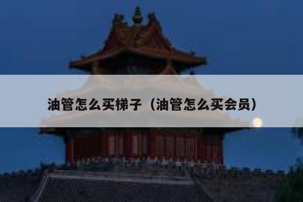 油管怎么买梯子（油管怎么买会员） 第1张
