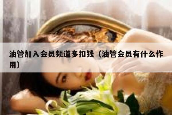 油管加入会员频道多扣钱（油管会员有什么作用） 第1张