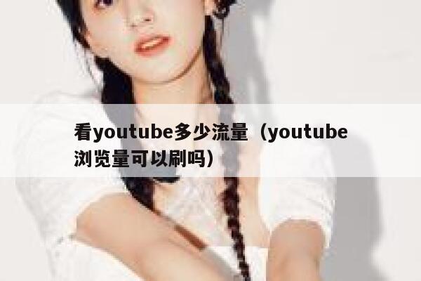 看youtube多少流量（youtube浏览量可以刷吗） 第1张