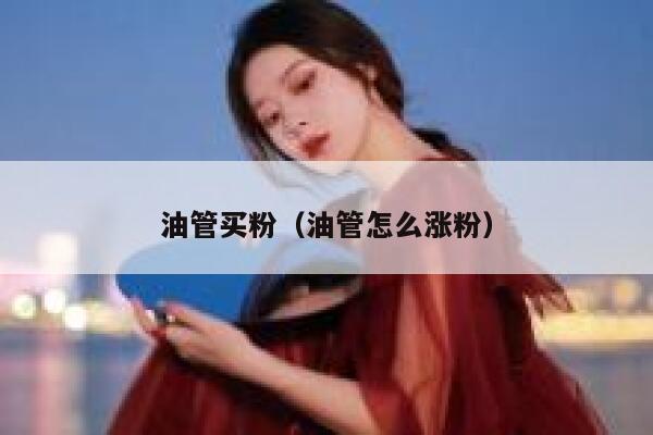油管买粉（油管怎么涨粉） 第1张