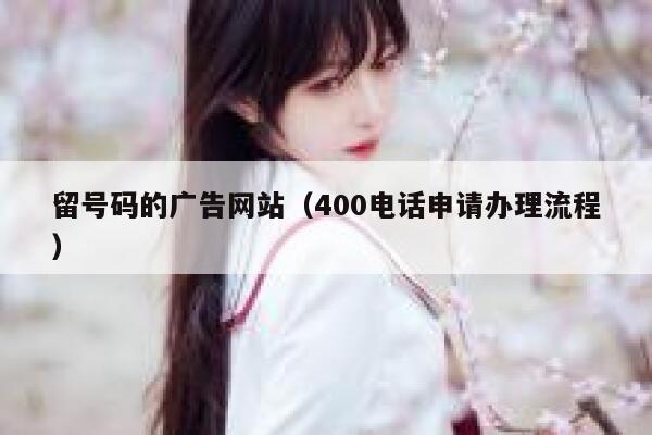 留号码的广告网站（400电话申请办理流程） 第1张