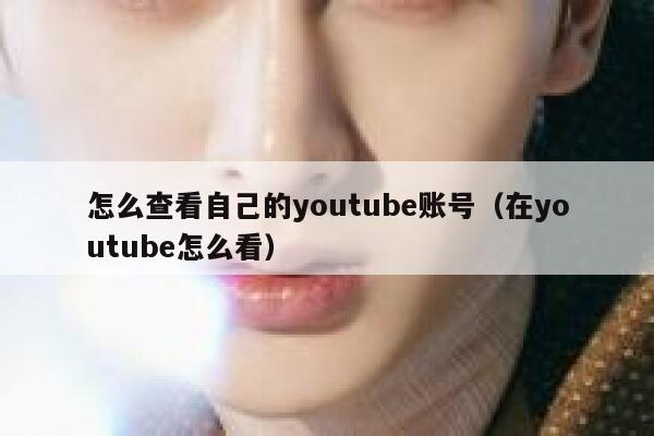 怎么查看自己的youtube账号（在youtube怎么看） 第1张
