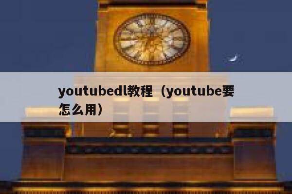 youtubedl教程（youtube要怎么用） 第1张