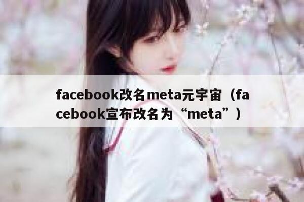 facebook改名meta元宇宙（facebook宣布改名为“meta”） 第1张