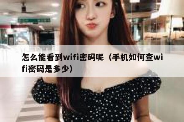 怎么能看到wifi密码呢（手机如何查wifi密码是多少） 第1张
