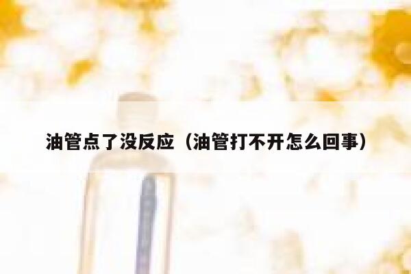 油管点了没反应（油管打不开怎么回事） 第1张