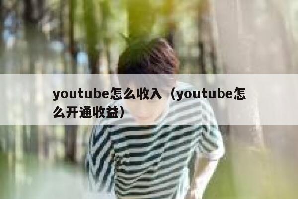 youtube怎么收入（youtube怎么开通收益） 第1张
