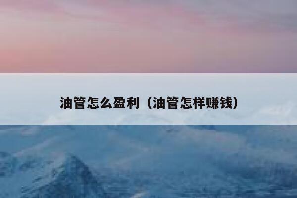 油管怎么盈利（油管怎样赚钱） 第1张
