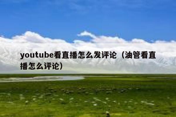 youtube看直播怎么发评论（油管看直播怎么评论） 第1张