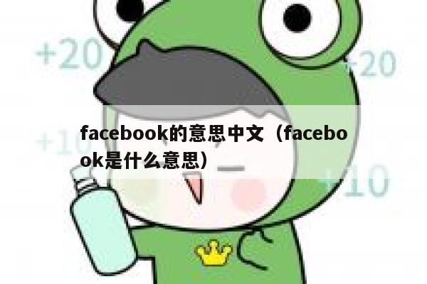 facebook的意思中文（facebook是什么意思） 第1张