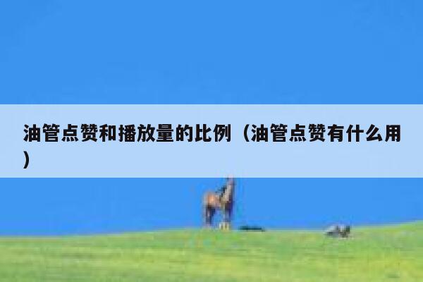 油管点赞和播放量的比例（油管点赞有什么用） 第1张