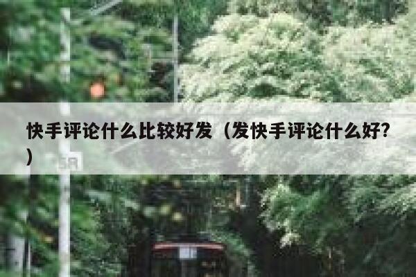 快手评论什么比较好发（发快手评论什么好?） 第1张