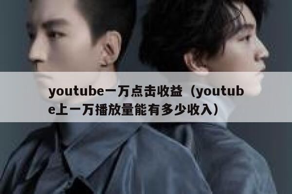 youtube一万点击收益（youtube上一万播放量能有多少收入） 第1张