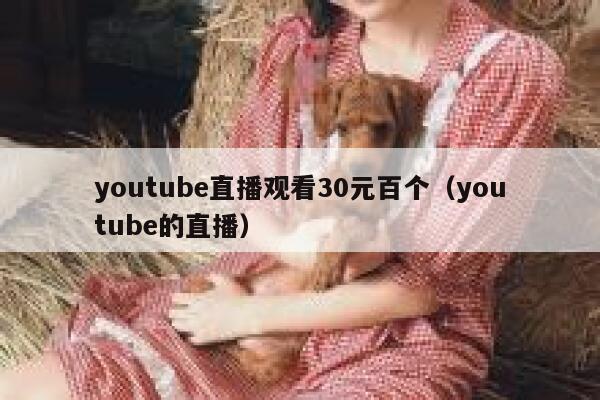 youtube直播观看30元百个（youtube的直播） 第1张