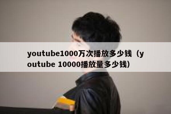 youtube1000万次播放多少钱（youtube 10000播放量多少钱） 第1张